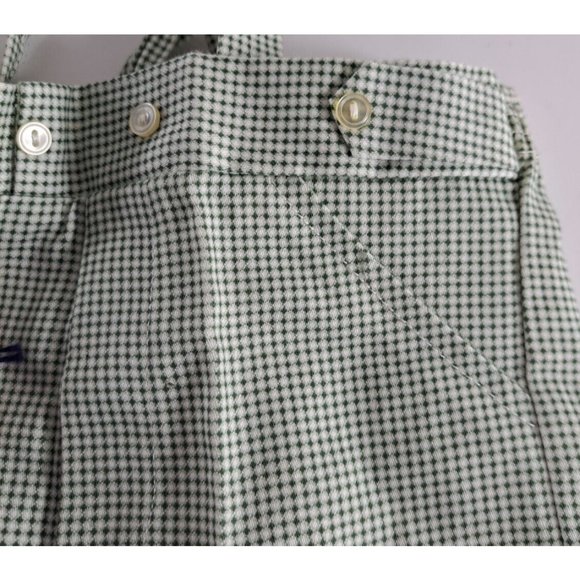 VTG Little Boy Toddler Shorts Overalls NWT NEW Danny Dare Checked Large 50s - Picture 4 of 6